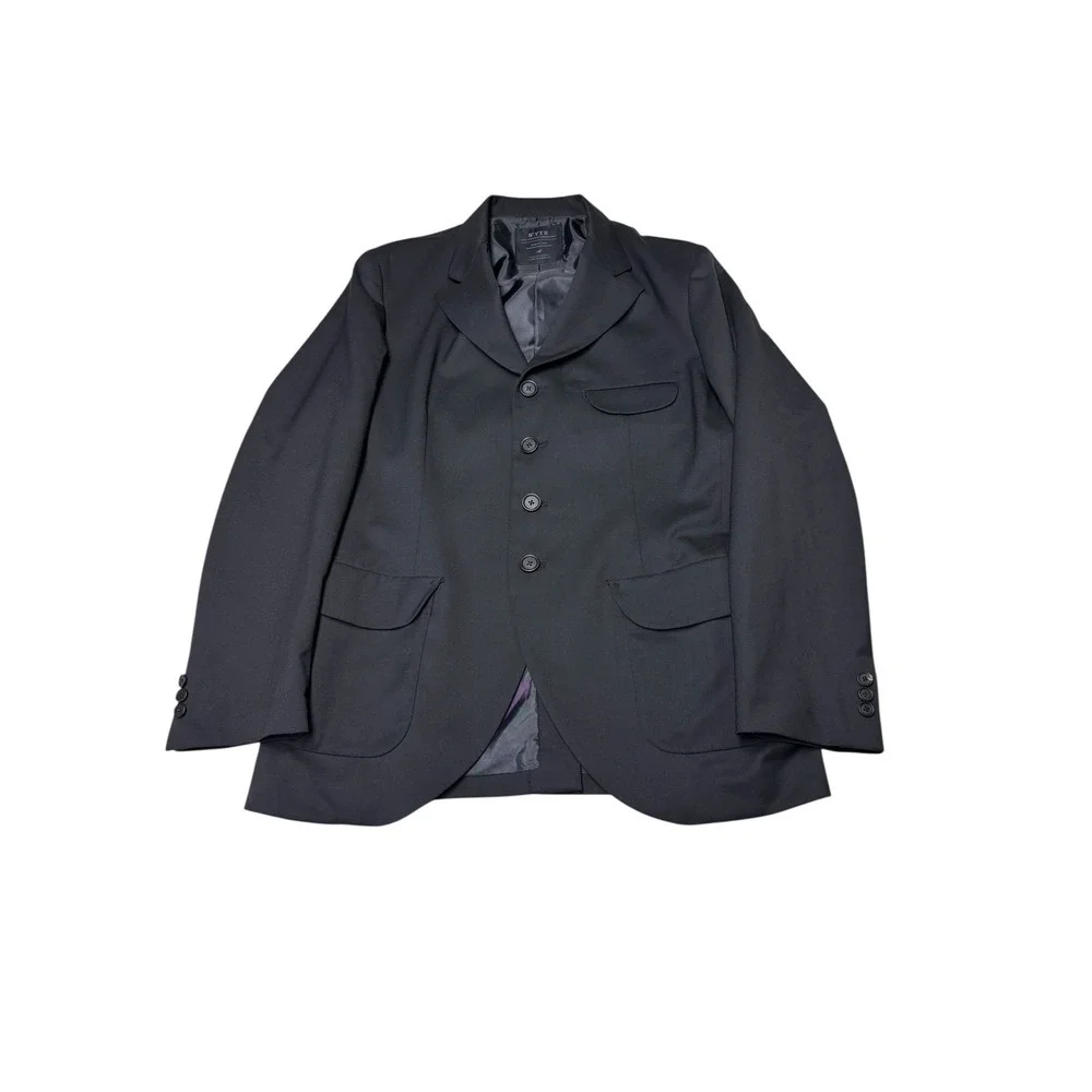 S'YTE Yohji Yamamoto Mens 4-Button Wool‎ Blend Blazer Black Size 3 Made Japan